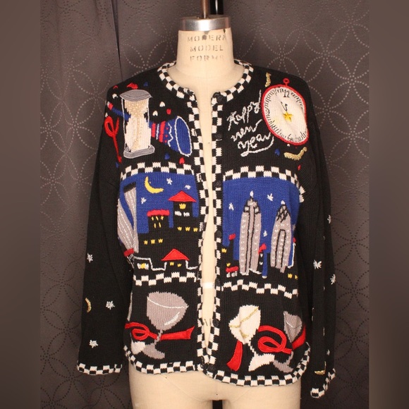 Segue Sweaters Vintage New Years Eve Sweater Poshmark